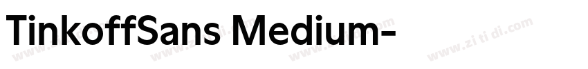 TinkoffSans Medium字体转换